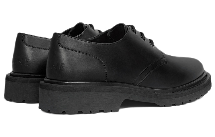 CELINE Lace-Up Sneakers 'Black Glitter Calfskin' 圖 4