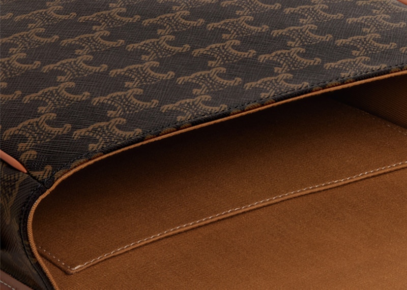 Lookbook 赛琳大号Triomphe棕色Folco包