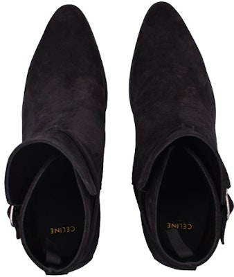 CELINE Sepatu Bot Kulit Hitam 'Buckle' 331883003C.38NO Shop CELINE Sepatu Bot Kulit Hitam 'Buckle' 331883003C.38NO