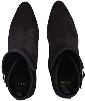 CELINE Leather Ankle Boots 'Black Buckle' 331883003C.38NO Shop CELINE Leather Ankle Boots 'Black Buckle' 331883003C.38NO