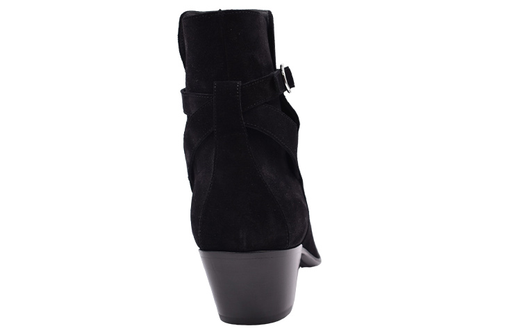 Purchase CELINE Leather Ankle Boots 'Black Buckle' 331883003C.38NO