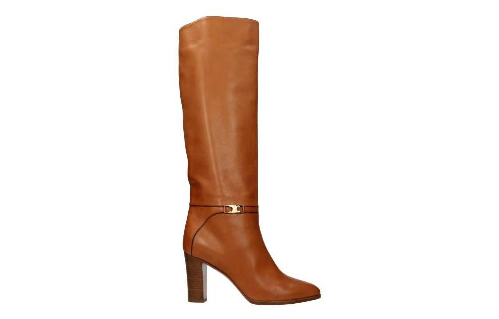 CELINE Leather Boots 'Brown Ankle'