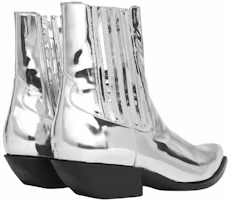 Shop Stivali Chelsea in Pelle CELINE ''Argento'' 350553719C.36AG