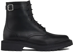 Order CELINE Leather Lace-Up Ankle Boots 'Black Fashion' 344243579C.38NO