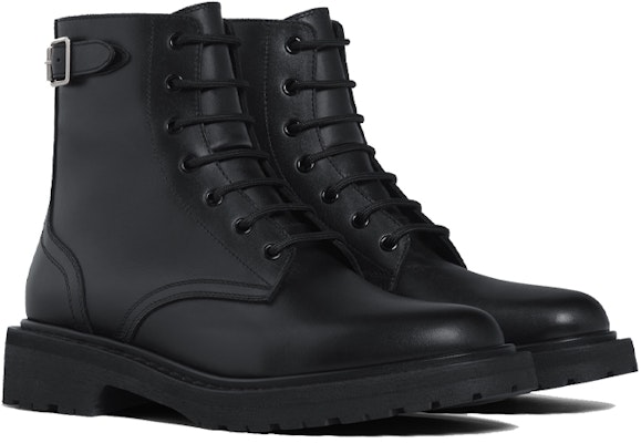 セリーヌ レザー レースアップ アンクルブーツ (黒) 344243579C.38NO Lookbook セリーヌ レザー レースアップ アンクルブーツ (黒) 344243579C.38NO
