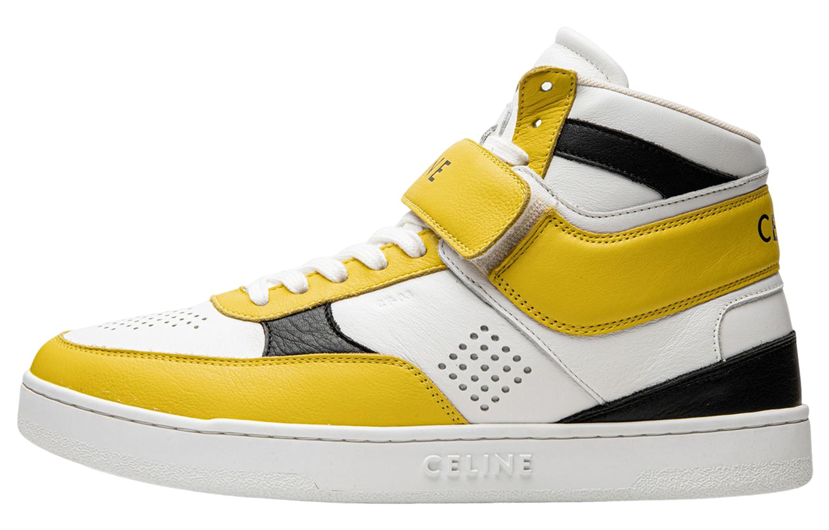 CELINE Leather Low Top 'Yellow Fashion'