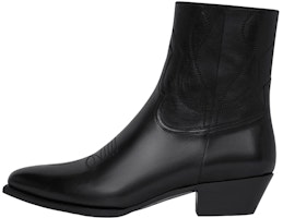 CELINE Leather Pointed Toe Zip Ankle Boot 'Black' 350933492C.38NO CELINE Leather Pointed Toe Zip Ankle Boot 'Black' 350933492C.38NO