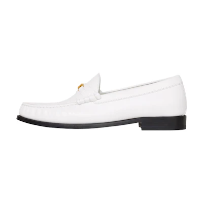 CELINE Leather Slip-On Loafer 'White'