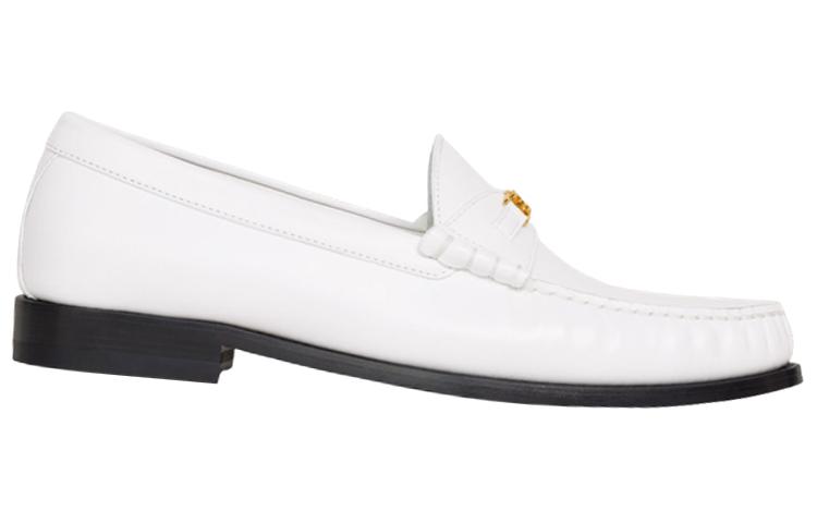 CELINE Leather Slip-On Loafer 'White' 圖 2