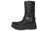Buy CELINE But Hitam Kulit Slip-On Platform Ankle Boots 349903492C.38NO