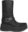 Order CELINE But Hitam Kulit Slip-On Platform Ankle Boots 349903492C.38NO