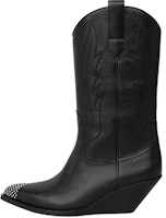 CELINE Leather Wedge Ankle Boot 'Black' 349583492C.38NO CELINE Leather Wedge Ankle Boot 'Black' 349583492C.38NO