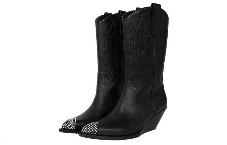 Lookbook CELINE Leather Wedge Ankle Boot 'Black' 349583492C.38NO