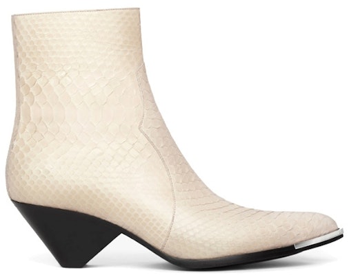 CELINE Leather Zippered Metal Toe Cap Boots 'Pale Yellow' 353584191C.11LY Order CELINE Leather Zippered Metal Toe Cap Boots 'Pale Yellow' 353584191C.11LY