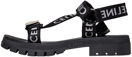 CELINE Leo Strappy Sandal Black White 346742208C.38AW CELINE Leo Strappy Sandal Black White 346742208C.38AW