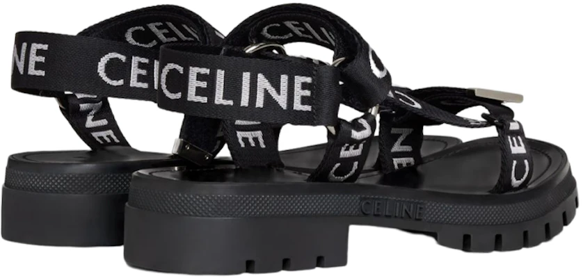 CELINE Leo 提花錦綸條帶涼鞋 黑色 Purchase CELINE Leo 提花錦綸條帶涼鞋 黑色