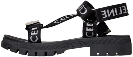 CELINE Leo Strappy Sandal Black White 346742208C.38AW CELINE Leo Strappy Sandal Black White 346742208C.38AW