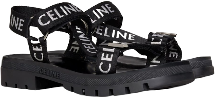 CELINE Leo 提花錦綸條帶涼鞋 黑色 Order CELINE Leo 提花錦綸條帶涼鞋 黑色