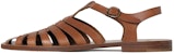 CELINE Lerins 'Sandal Kulit Anak Lembu Coklat Rome' 337253023C.04LU