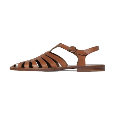 CELINE Lerins 'Brown Calfskin Roman Sandals'