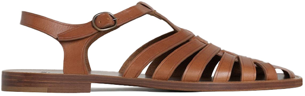 CELINE Lerins 'Brown Calfskin Roman Sandals' 337253023C.04LU Order CELINE Lerins 'Brown Calfskin Roman Sandals' 337253023C.04LU