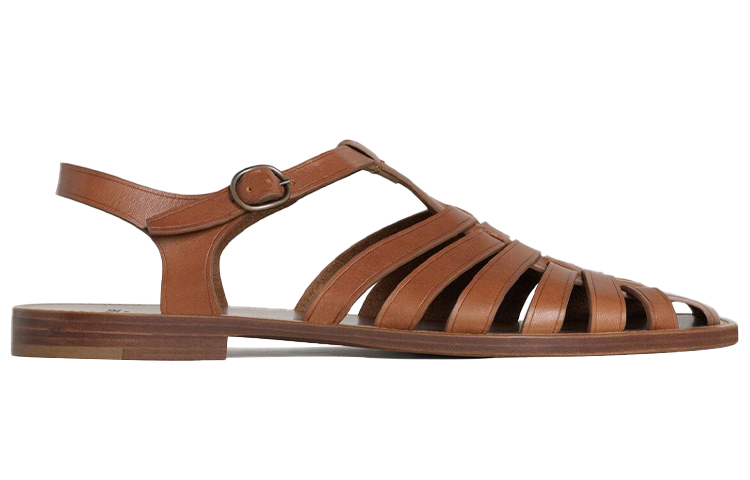 Order CELINE Lerins 'Brown Calfskin Roman Sandals' 337253023C.04LU