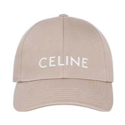 CELINE Letter Embroidered Cotton Baseball Cap Unisex 2AUA1746P-40BB