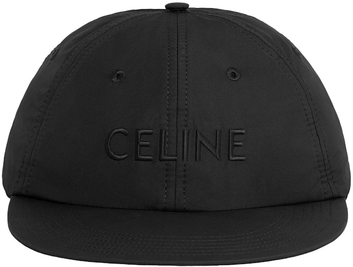 celine-lightweight-nylon-skate-cap-black