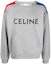 Order CELINE Logo Colorblock Pullover Sweatshirt Grey Style 2Y819670Q-08UI
