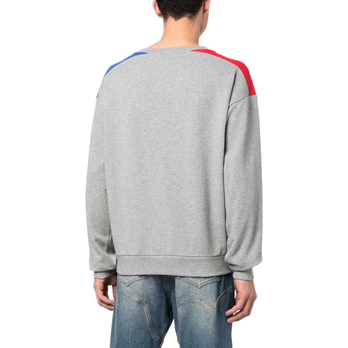 Shop Sudadera CELINE Logo Colorblock Gris Estilo Pullover. 2Y819670Q-08UI