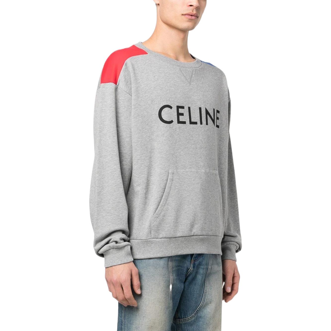 Purchase Sudadera CELINE Logo Colorblock Gris Estilo Pullover. 2Y819670Q-08UI