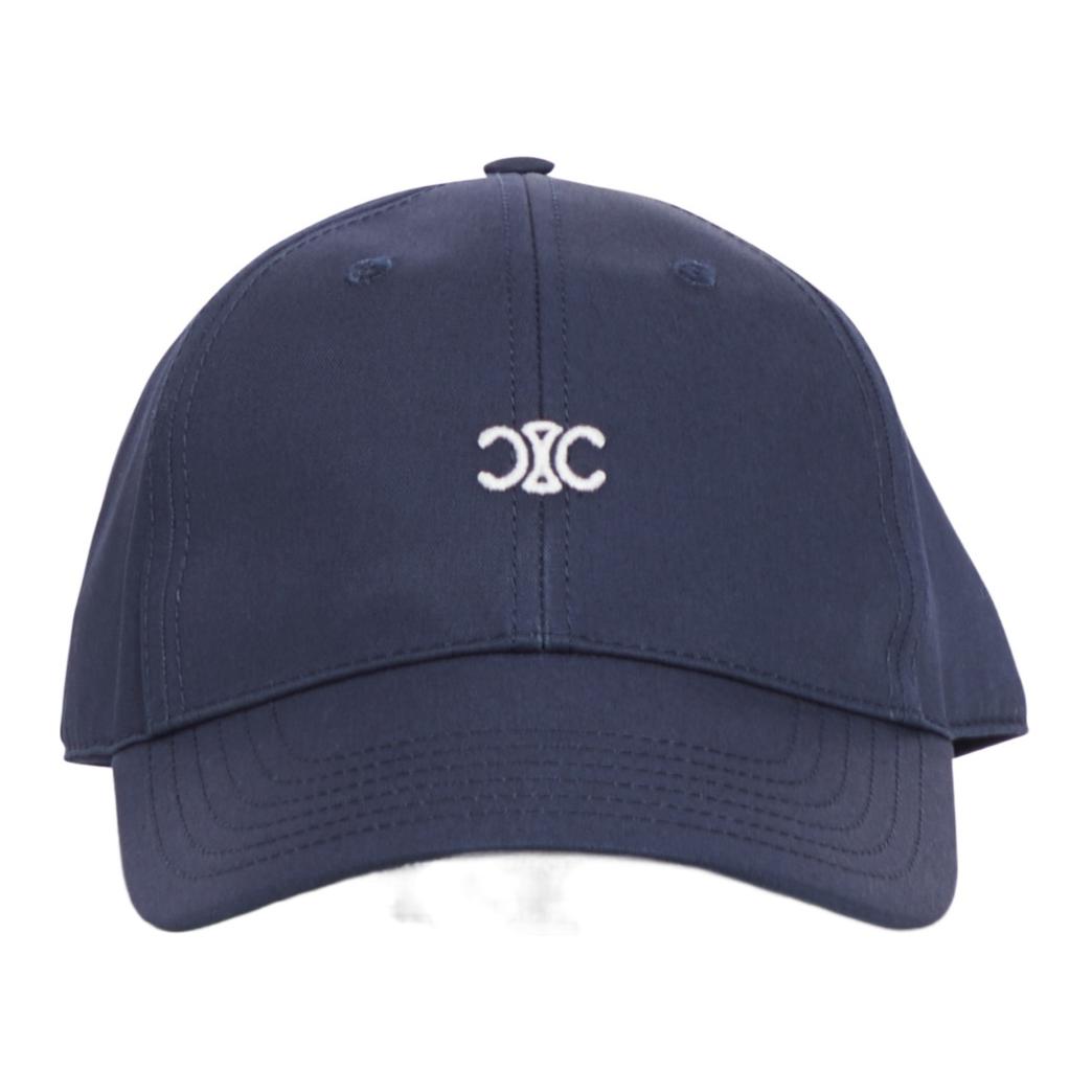 Order CELINE Logo Cotton Baseball Cap Blue for Men. AA01C969P