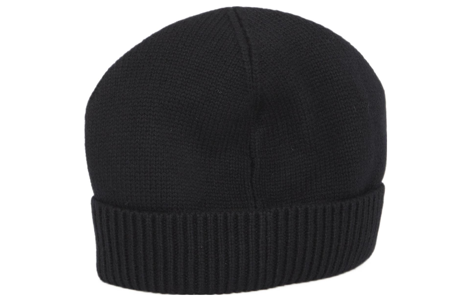 Lookbook CELINE Logo Embroidered Cashmere Knit Beanie Unisex Black 2AD6H048T38OW