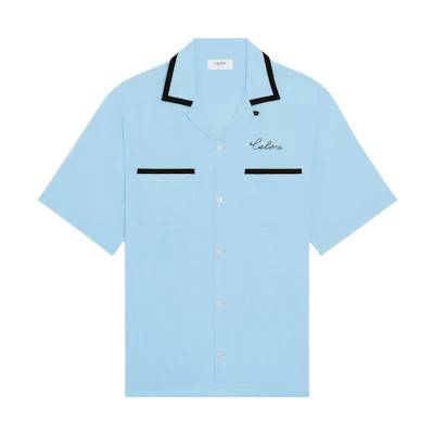 CELINE Logo Oversized Short Sleeve Shirt Men’s Blue 2C516852C-05CR