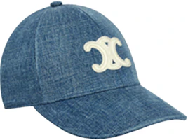 Order CELINE Logo Patch Cotton Baseball Cap Unisex Couple Style Denim Blue. 2AUT6930F07DU