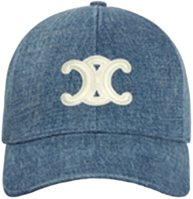 CELINE Logo Patch Cotton Baseball Cap Unisex Couple Style Denim Blue. 2AUT6930F07DU Lookbook CELINE Logo Patch Cotton Baseball Cap Unisex Couple Style Denim Blue. 2AUT6930F07DU