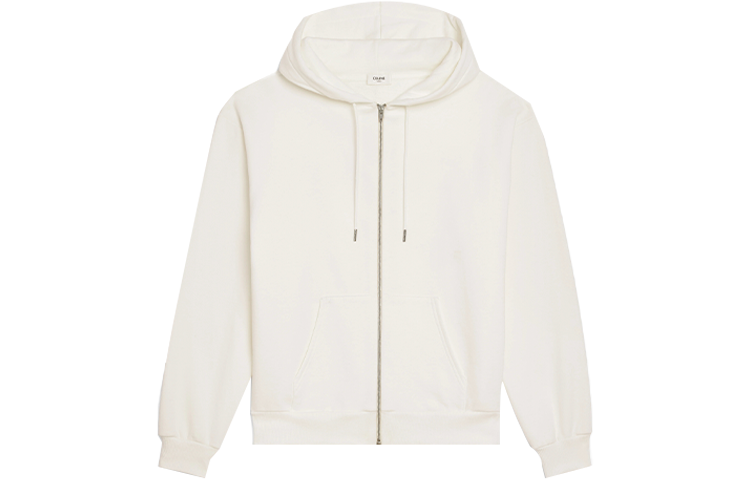 Celine Logo Print Beige Hoodie for Men 2Y496052H-01OB