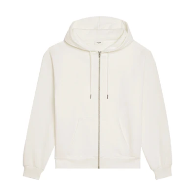 Celine Logo Print Beige Hoodie for Men 2Y496052H-01OB