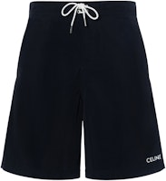 CELINE Logo Print Drawstring Casual Shorts Men’s Black 2Z731519U-38NO CELINE Logo Print Drawstring Casual Shorts Men’s Black 2Z731519U-38NO