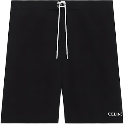 CELINE Logo Print Drawstring Casual Shorts Men’s Black 2Z731519U-38NO Order CELINE Logo Print Drawstring Casual Shorts Men’s Black 2Z731519U-38NO