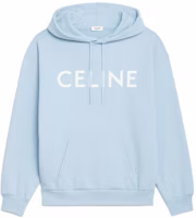 Celine Logo Print Fleece Long-Sleeve Sweatshirt Unisex Light Blue 2Y369052H-07WC Celine Logo Print Fleece Long-Sleeve Sweatshirt Unisex Light Blue 2Y369052H-07WC