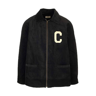 Celine Logo Print Loose Zip-Up Jacket Black Men’s Long Sleeve Outerwear 2Q772580W-07IN