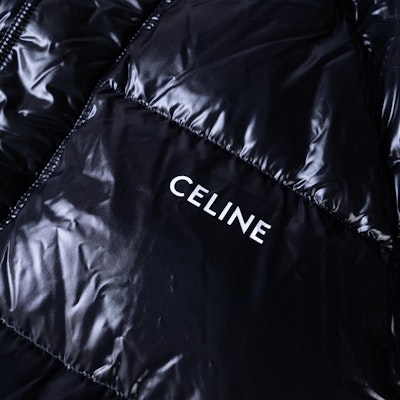CELINE Logo Printed High-Neck Puffer Jacket Winter Black 2W430595K-38NO Sizing CELINE Logo Printed High-Neck Puffer Jacket Winter Black 2W430595K-38NO