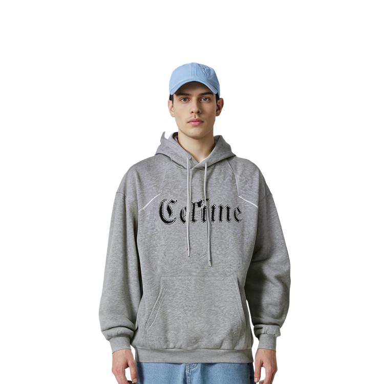Purchase Celine Logo Pullover Sweatshirt Kelabu - Potongan Santai 2Y588670Q-09GB