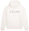 Buy 셀린 로고 스터드 후드 남성 루즈핏 플리스 오프화이트 2Y479052H-01OW