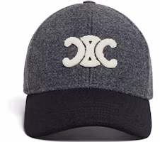 Lookbook CELINE Logo Wool Baseball Cap Unisex Fashion Casual Hat. 2AUT4324D-09GB