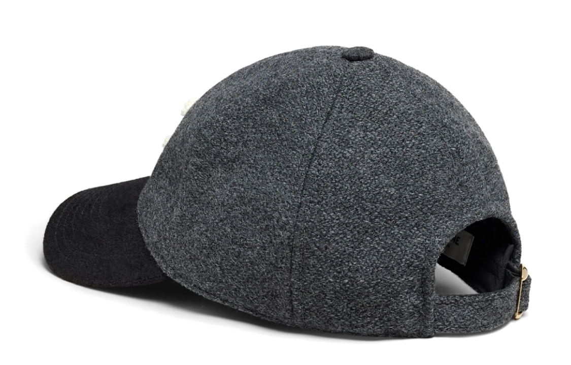 Purchase CELINE Logo Wool Baseball Cap Unisex Fashion Casual Hat. 2AUT4324D-09GB