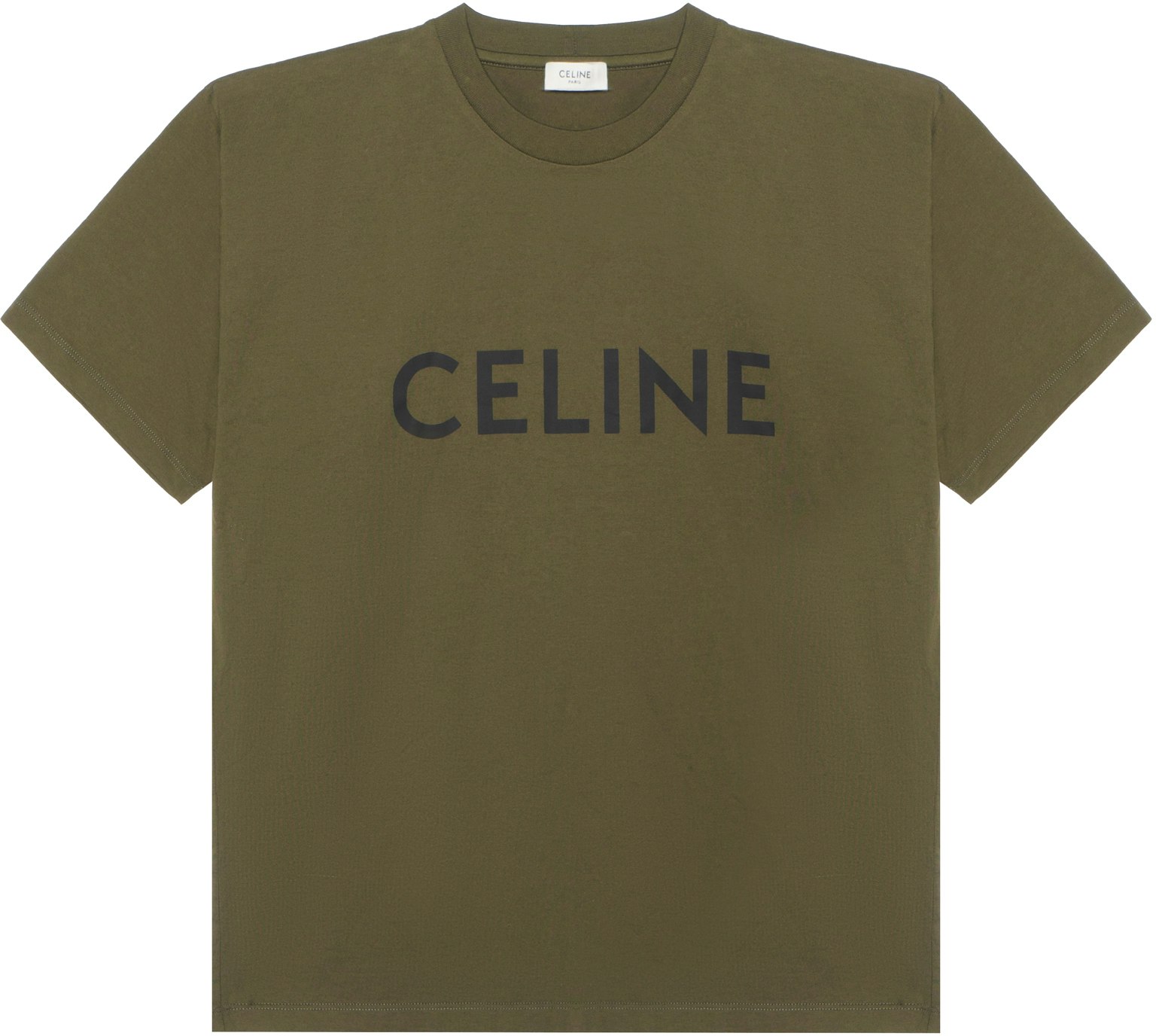 celine-loose-fit-letter-logo-print-crewneck-t-shirt-deep-green-2-x681501-f-02-db