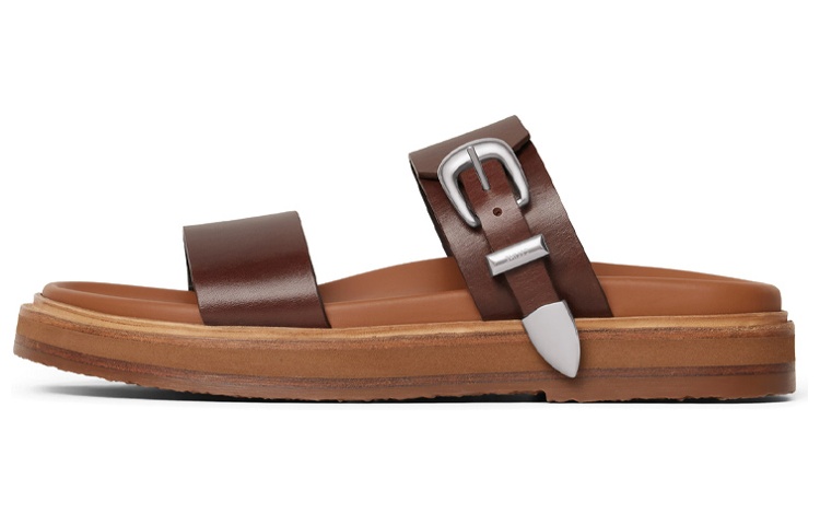 CELINE Low-Heeled Comfort Fashion Slide 'Deep Brown' 353923778C.19DK