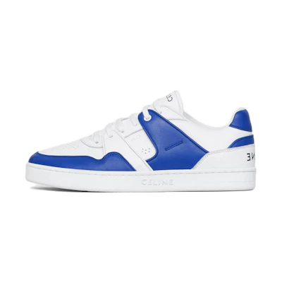CELINE Low-Top Lace-Up Round Toe Sneaker 'White Blue'